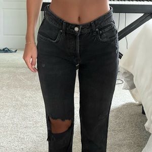 Free People Black Jeans